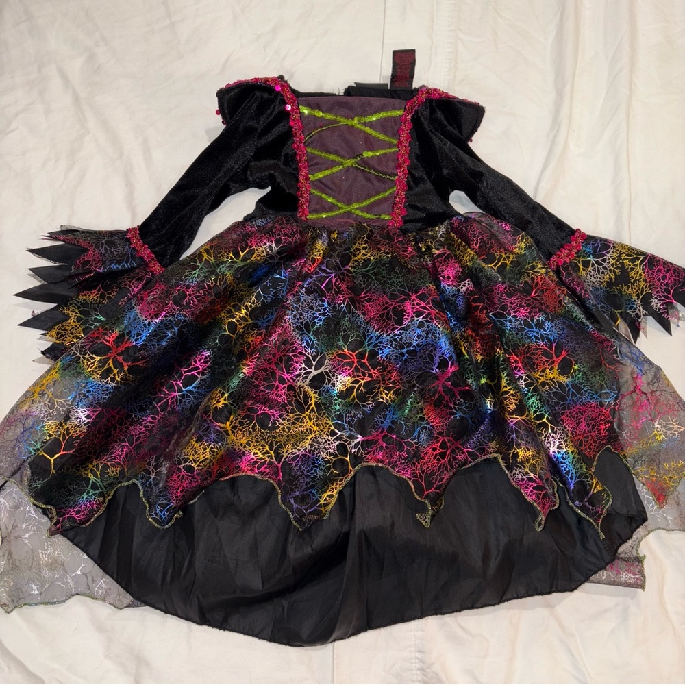Hallow’s Eve Witch Costume Dress and Witch Hat for Kids Size XS